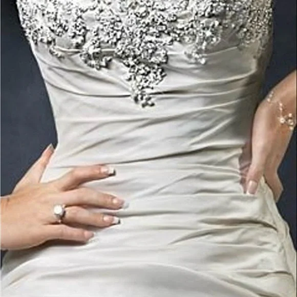 Elegant Strapless Wedding Gown - Picture 4 of 7